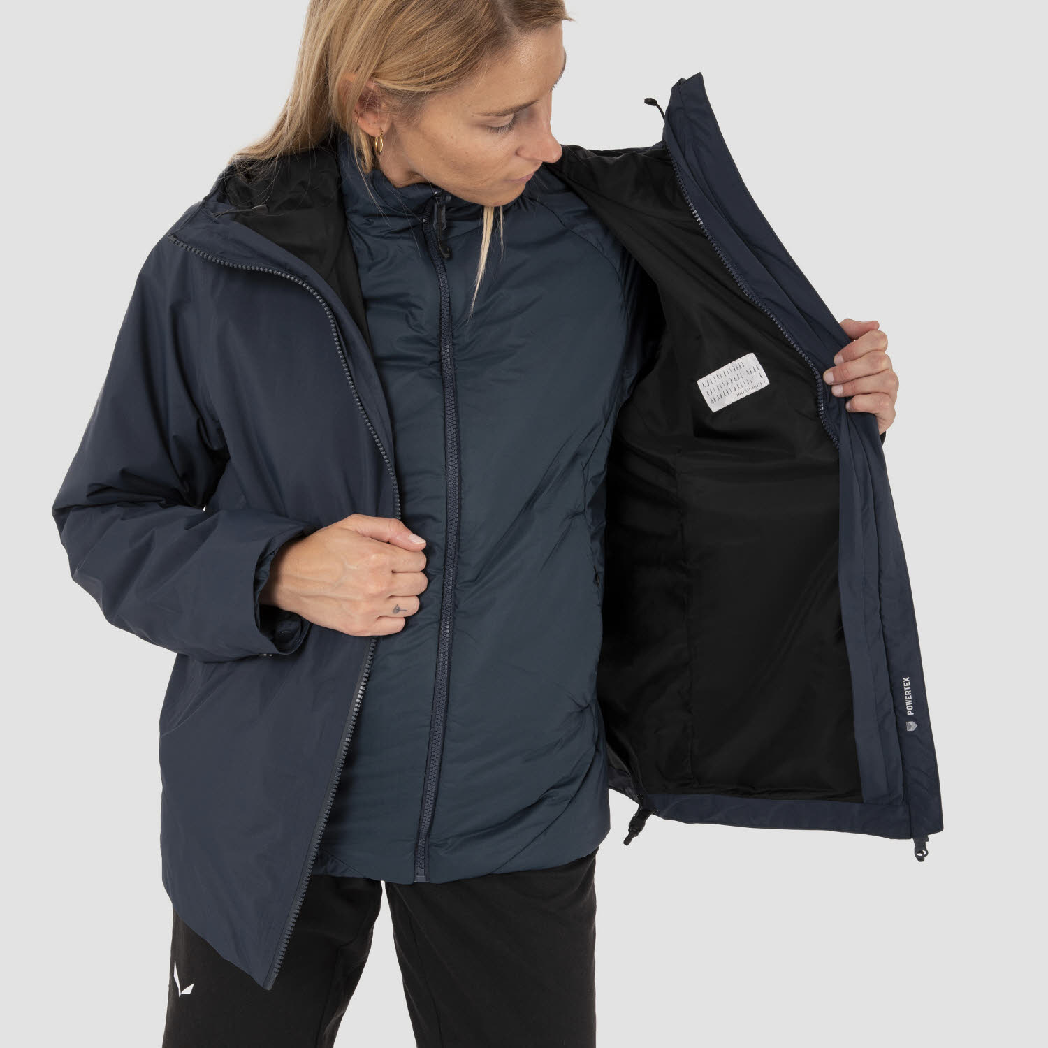 Salewa FANES 2L PTX 2/1 JKT Damen 2 in 1 Jacke blau