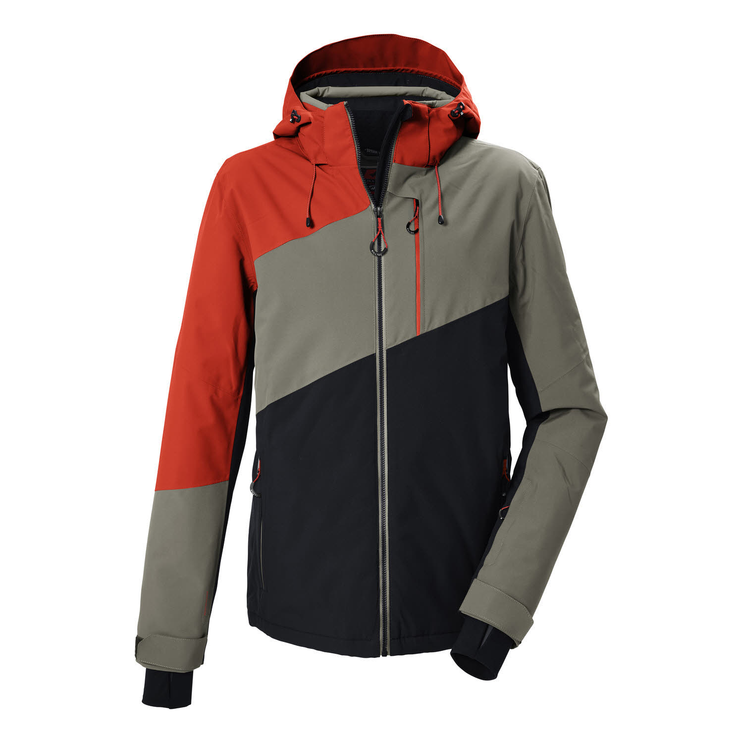 Killtec KSW 89 MN SKI JCKT Herren Skijacke Winterjacke Snowboardjacke orange/grau/schwarz