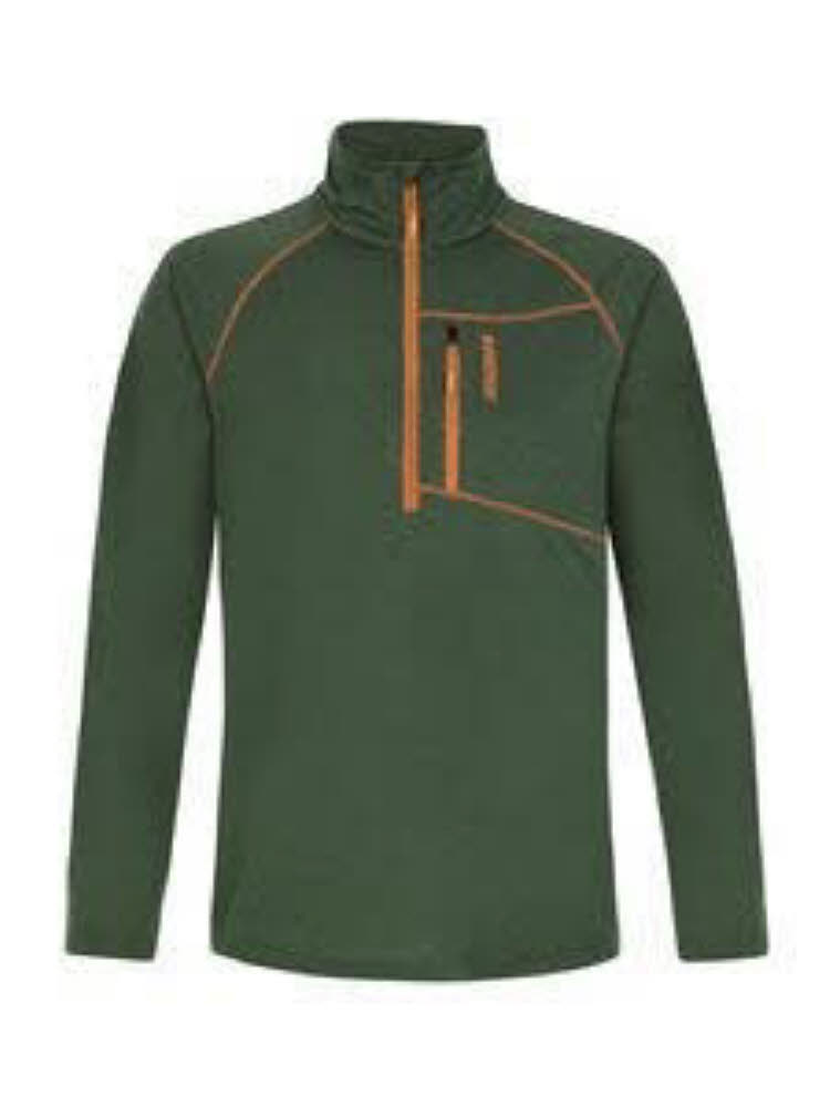 PRTRekody 1/4 zip active top Rollkragenpulli Herren grün