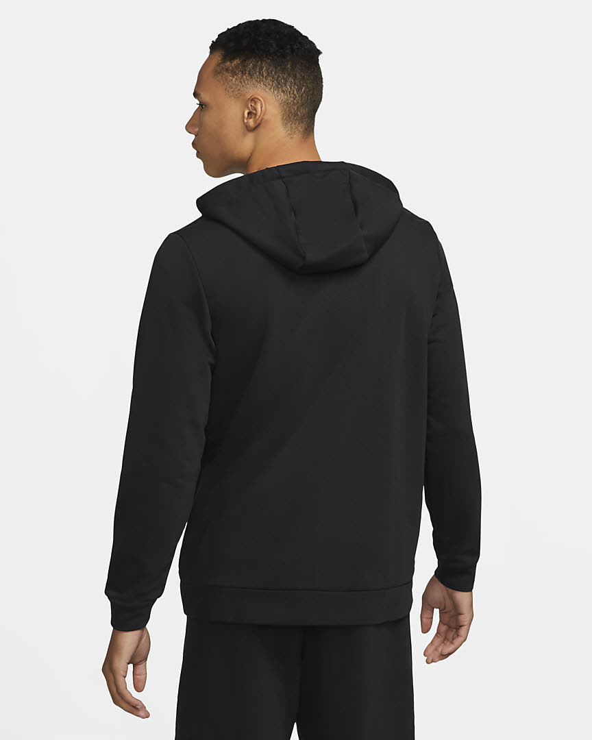 NIKE DRI-FIT MEN'S FULL-ZIP Herren Kapuzenjacke Sweatjacke schwarz NEU