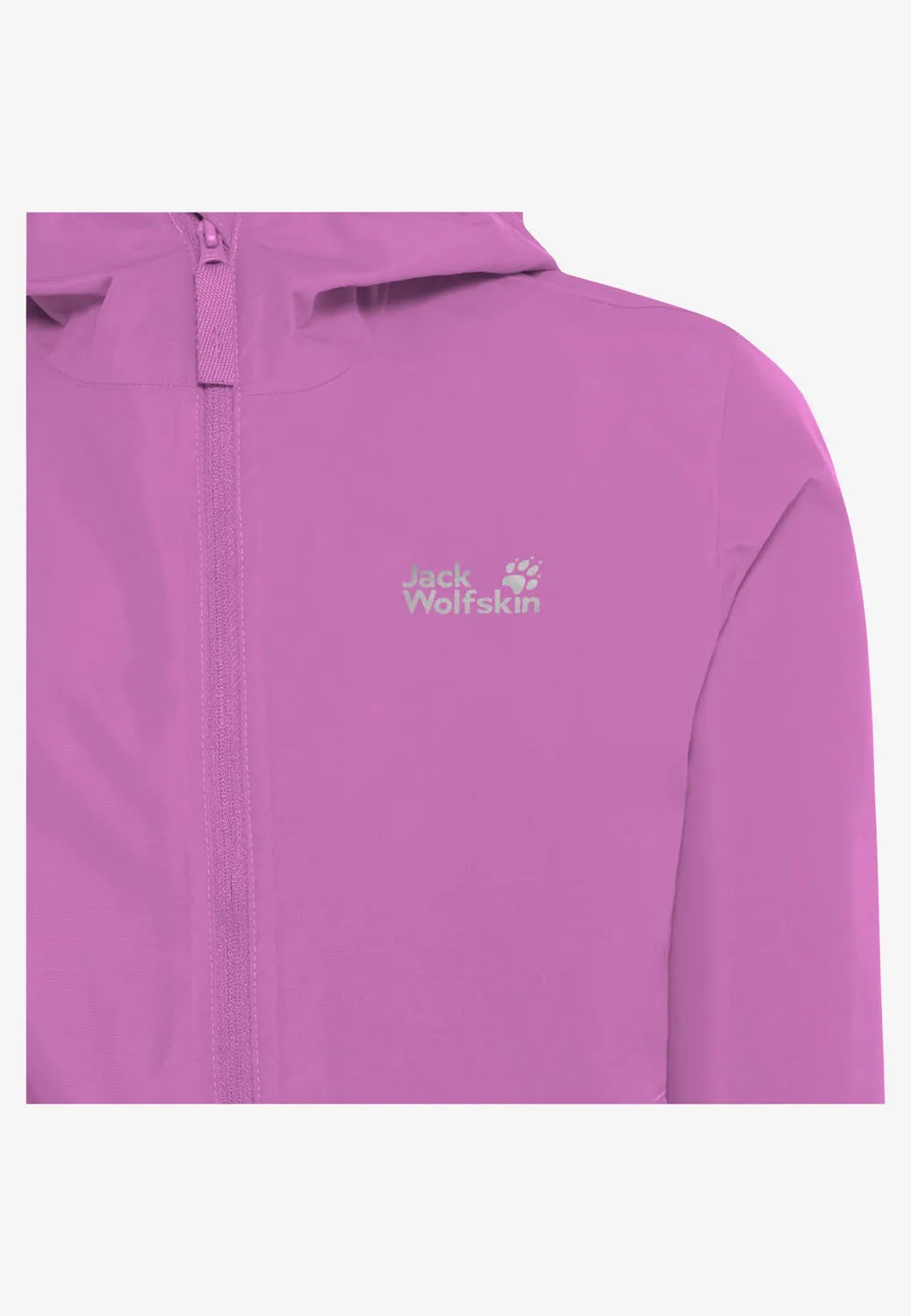Jack Wolfskin FLAZE JACKET K Mädchen Regenjacke Outdoorjacke foxglove