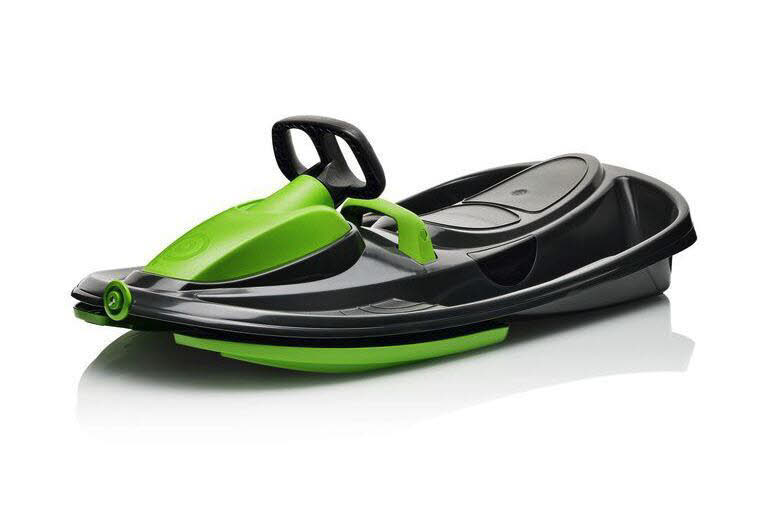 Sport 2000 Stratos Bob Schlitten Lenkbob Rodel Kinderschlitten schwarz grün NEU