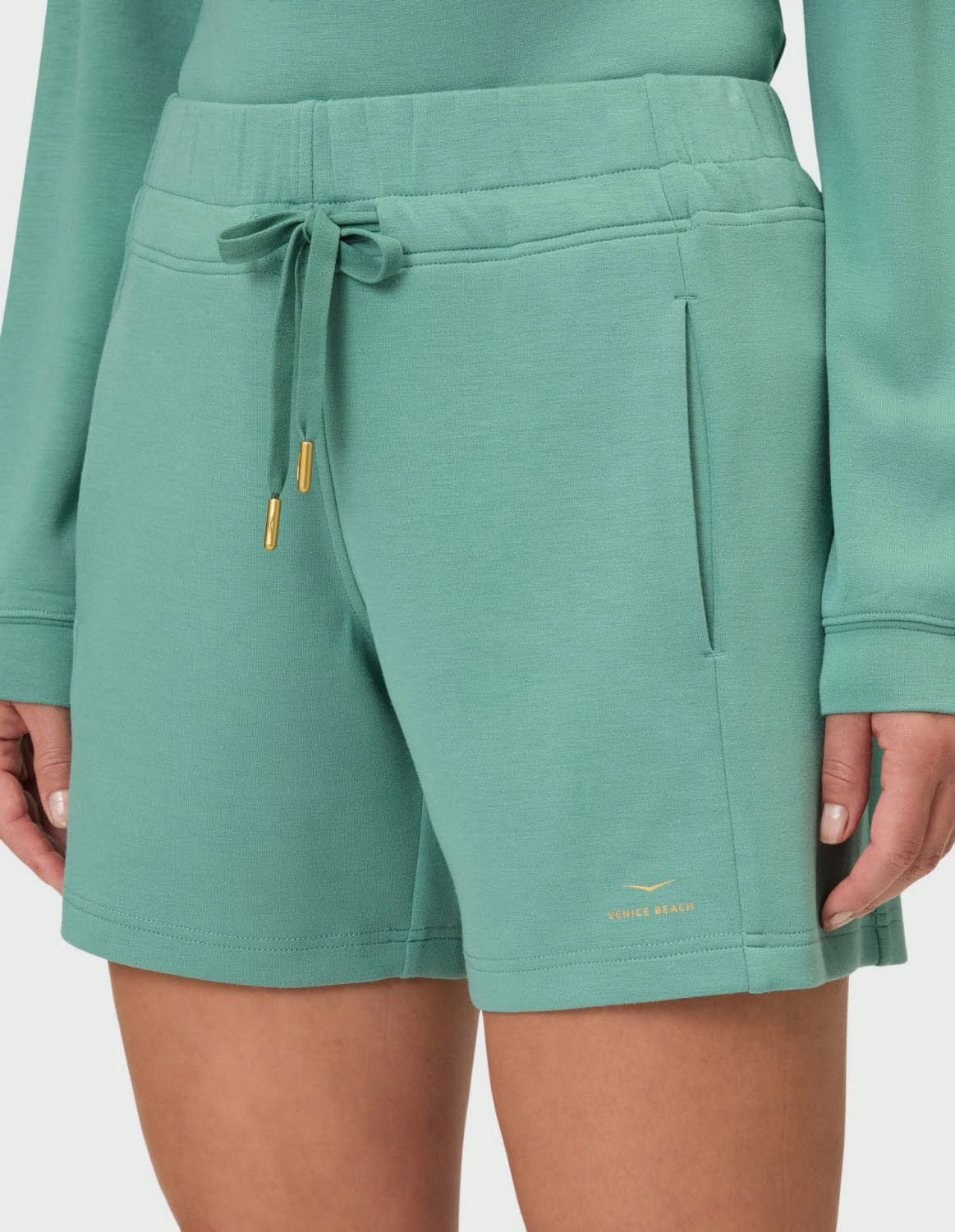 Venice Beach HAYLEY Damen Shorts Sport-Shorts Hose kurz eucalyptus