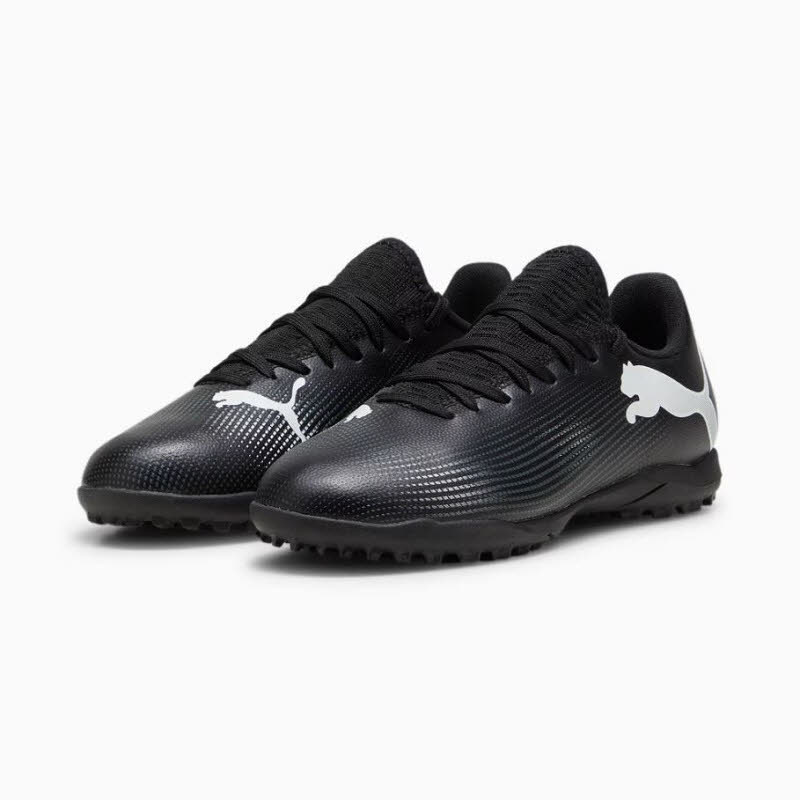 Puma FUTURE 7 PLAY TT Jr. Kinder Fußballschuhe Kunstrasen schwarz