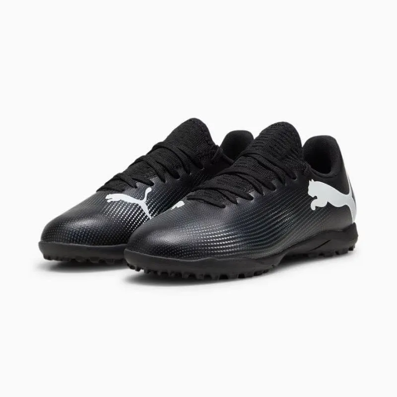 Puma FUTURE 7 PLAY TT Jr. Kinder Fußballschuhe Kunstrasen schwarz