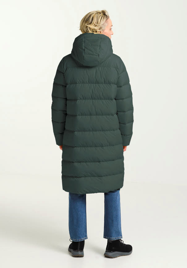 Jack Wolfskin FROZEN PALACE COA RDS Damen Daunenmantel grün