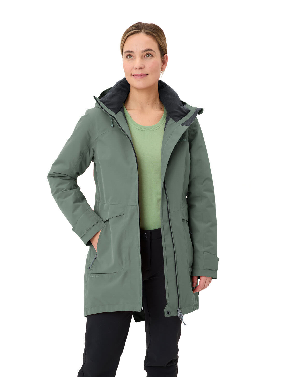 Vaude Skomer III Damen Freizeitmantel Wintermantel Parka agave