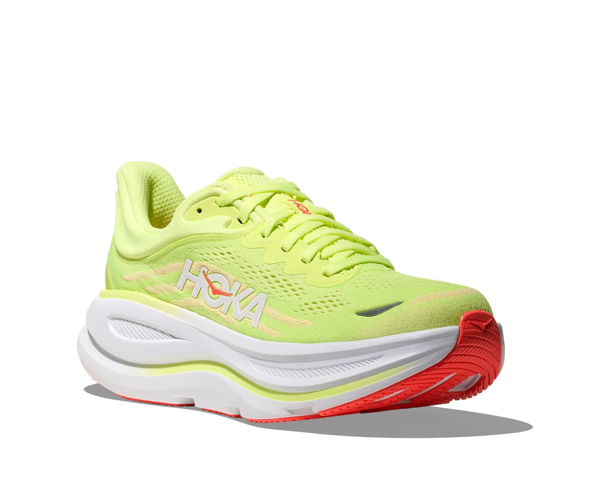 Hoka Bondi 9 Damen Laufschuhe Joggingschuhe gelb/weiß