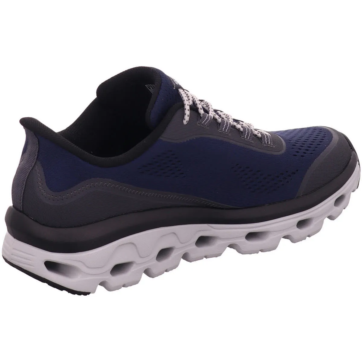 Skechers GLIDE-STEP SOLE - GLOVER PEAK Herren Sneaker Low Schnürschuhe Slipper navy