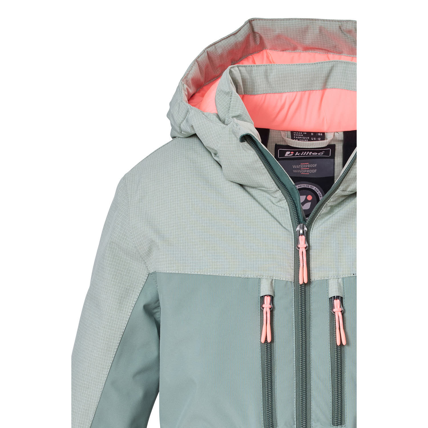 Killtec KOW 160 GRLS JCKT Mädchen Skijacke Winterjacke sanftes salbei