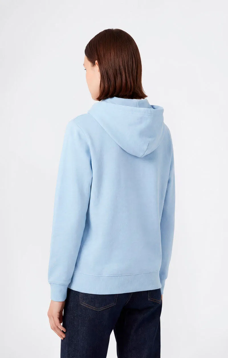 Champion HOODED SWEATSHIRT Damen Hoddie Kapuzenpullover hellblau