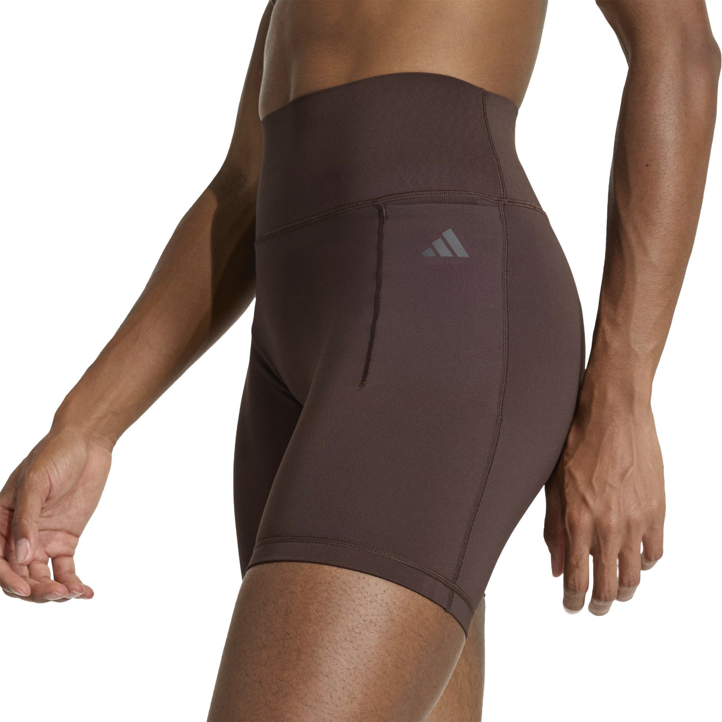Adidas Optimé Short Leggings Damen Fitnessshorts braun