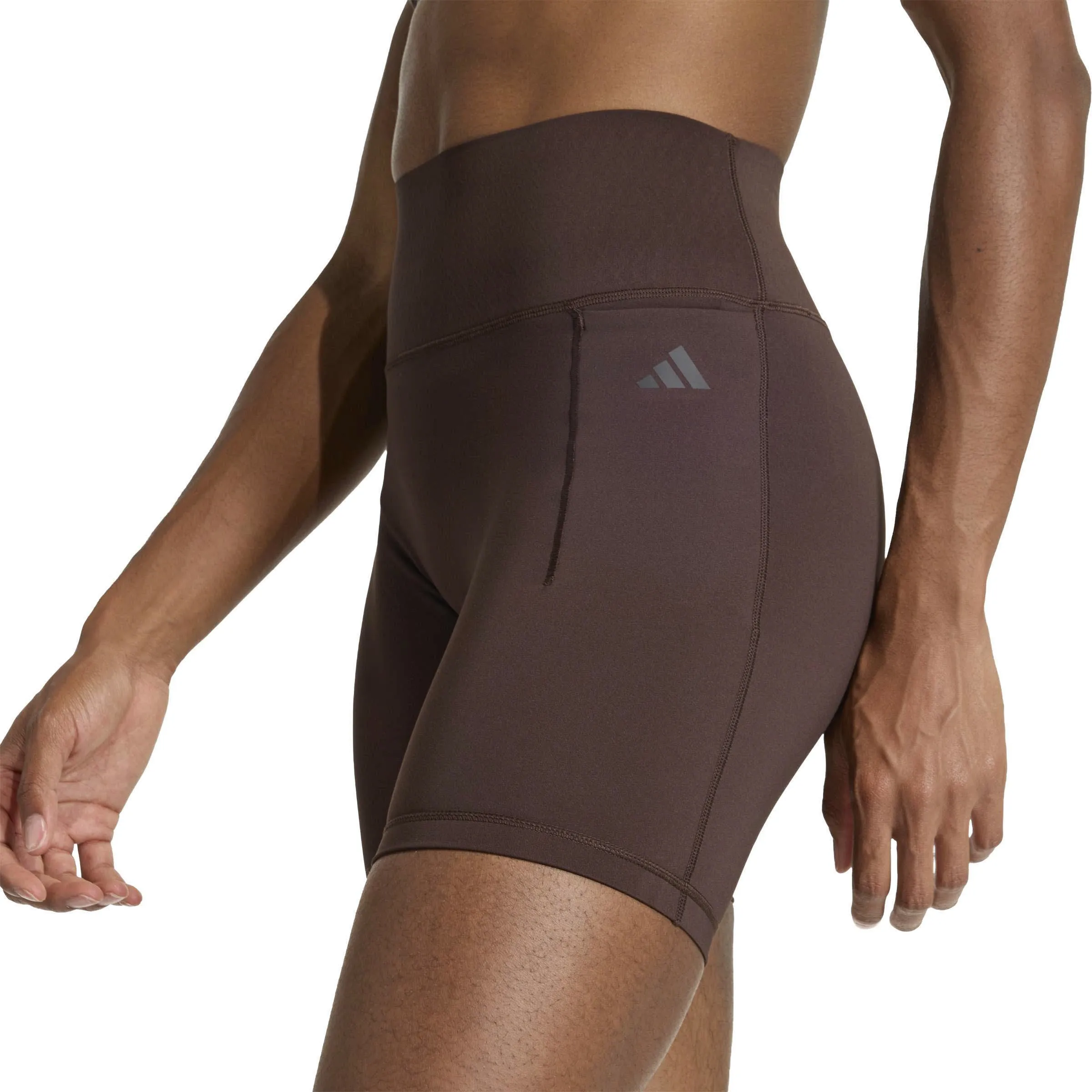 Adidas Optimé Short Leggings Damen Fitnessshorts braun