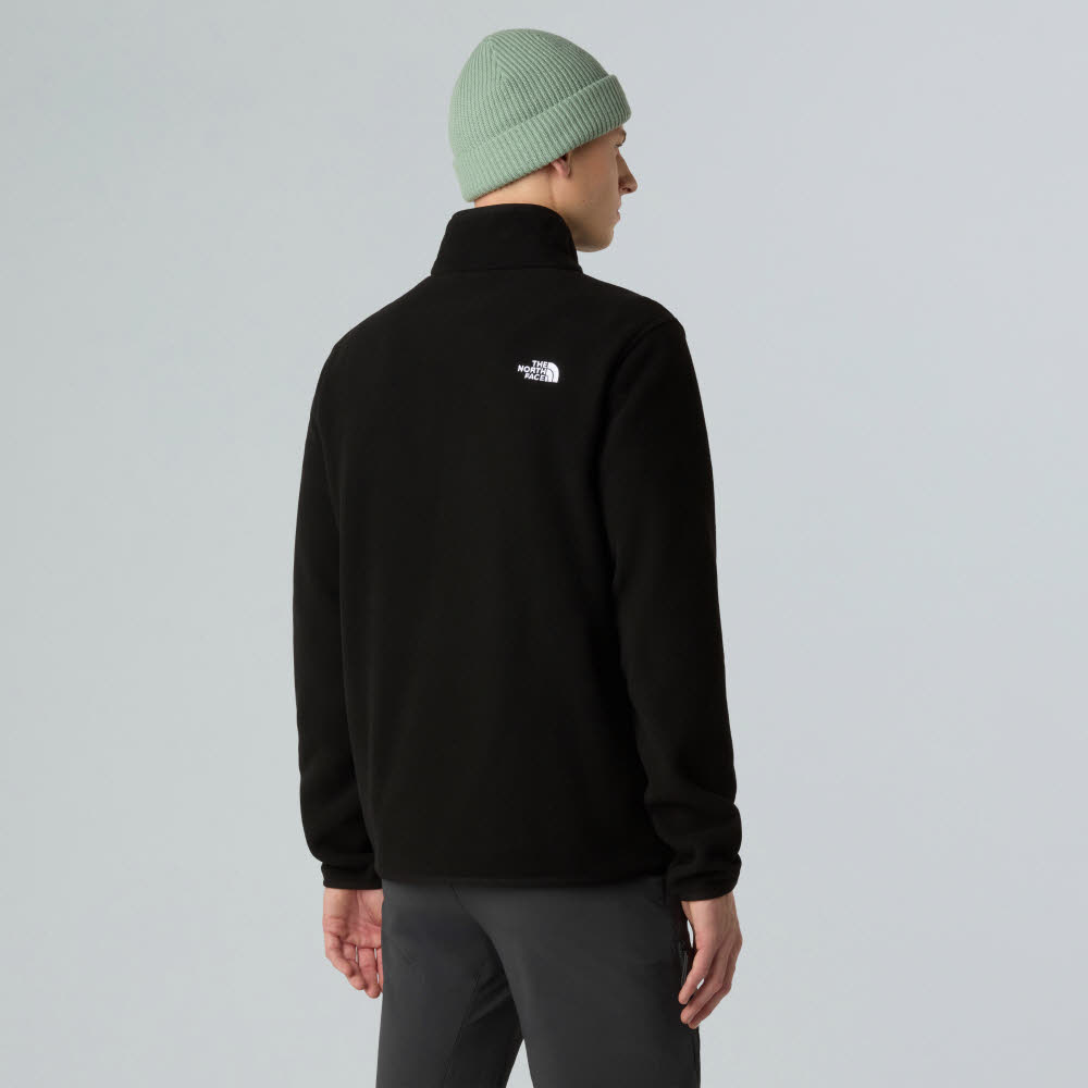 The North Face GGLACIER FLEECE 1/4 ZIP Herren Skirolli Longsleeve schwarz