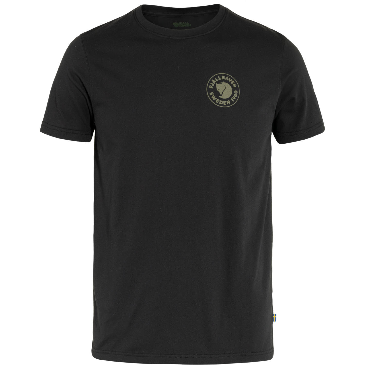 Fjäll Räven 1960 Logo T-Shirt Herren Wander-T-Shirt Trekkingshirt schwarz