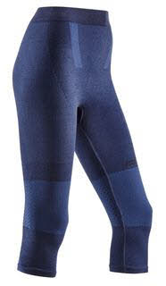 cep ski touring 3/4 base tights Damen Skiunterhose blau