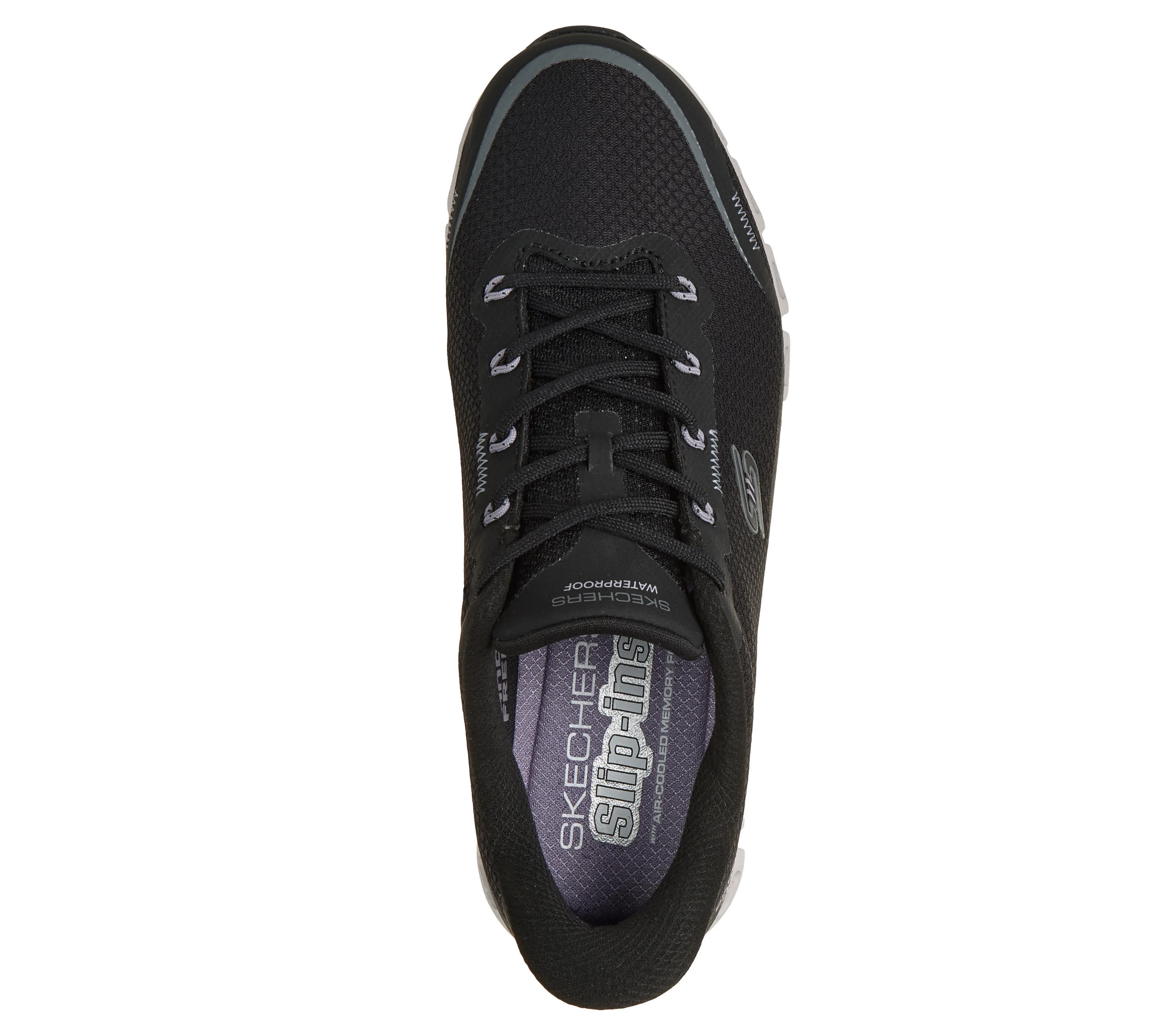 Skechers Glide-Step DRIZZLE Damen Sneaker Slipper Slip-in wasserdicht schwarz