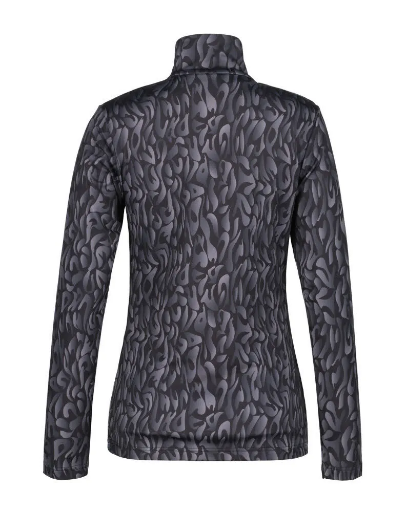 LUHTA SHIRT AHMO Damen Skirolli Midlayer anthrazit