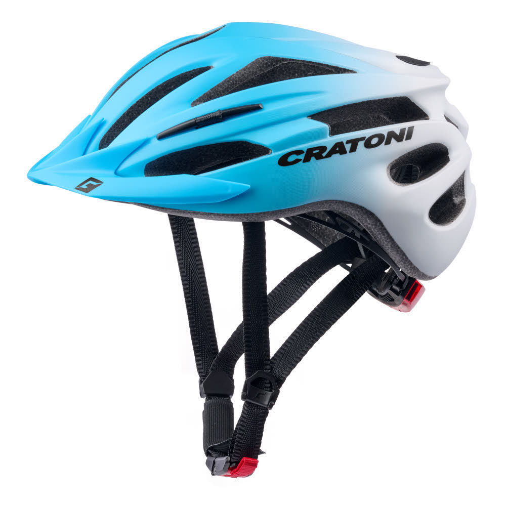 Cratoni PACER JR Jungen Fahrradhelm Radhelm blue/white matt
