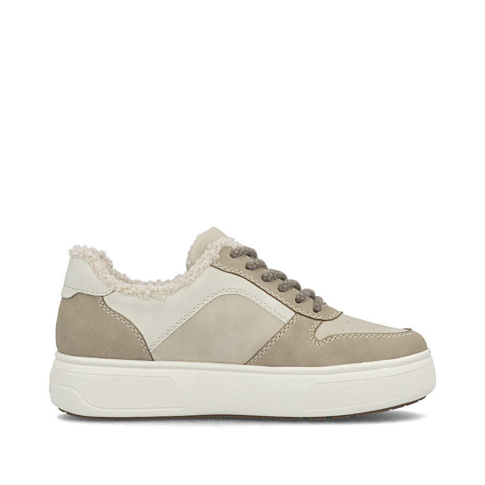 Rieker HWK Halbschuhe Damen Sneaker beige