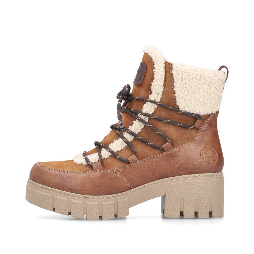 Rieker Damen Stiefelette Kurzstiefel zimt/reh/beige/kastanie