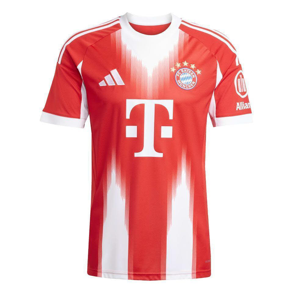 adidas FC Bayern München 25/26 Heimtrikot Herren Fußballtrikot rot/weiß