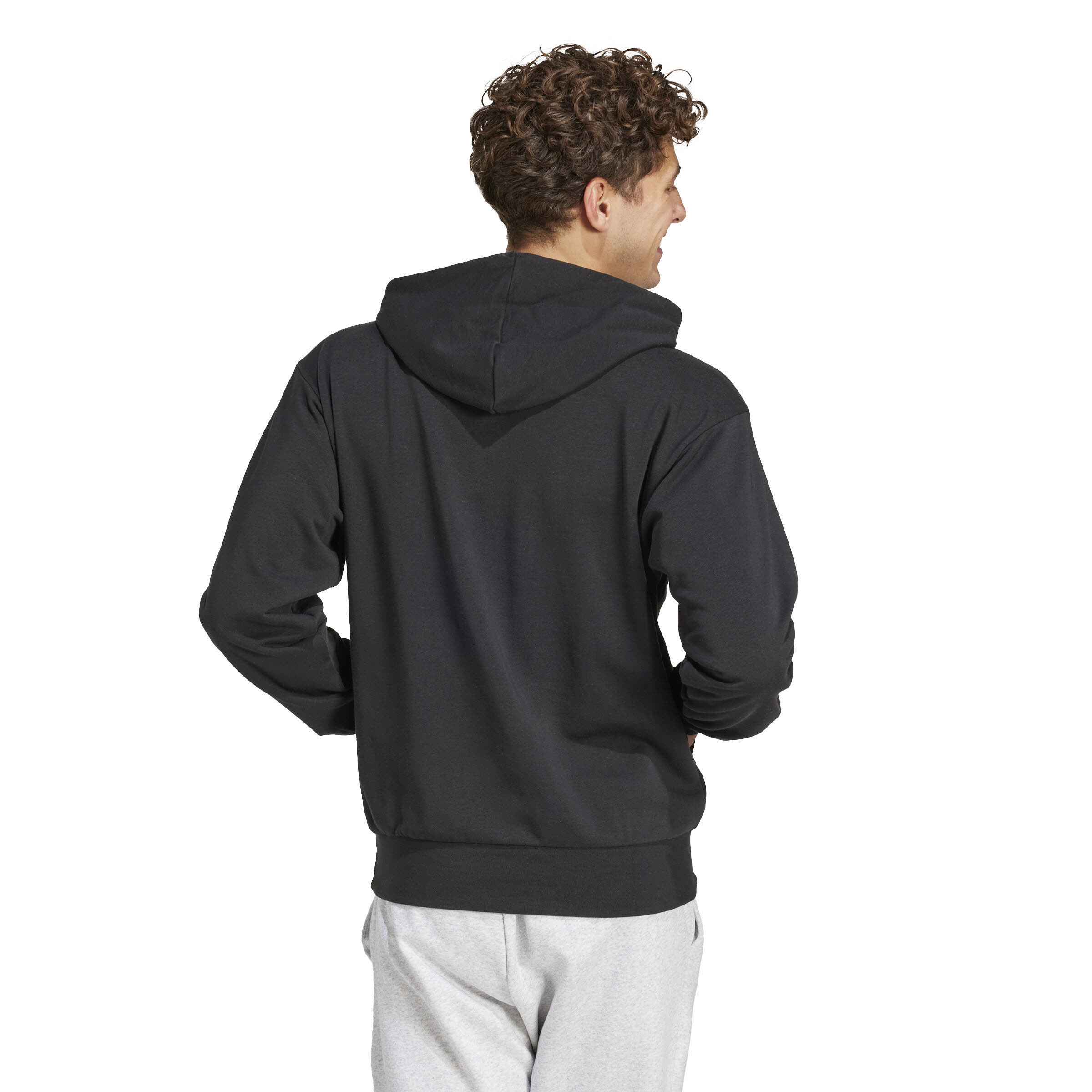 adidas Essentials Feelcozy French Terry Hoodie Herren Kapuzensweat schwarz
