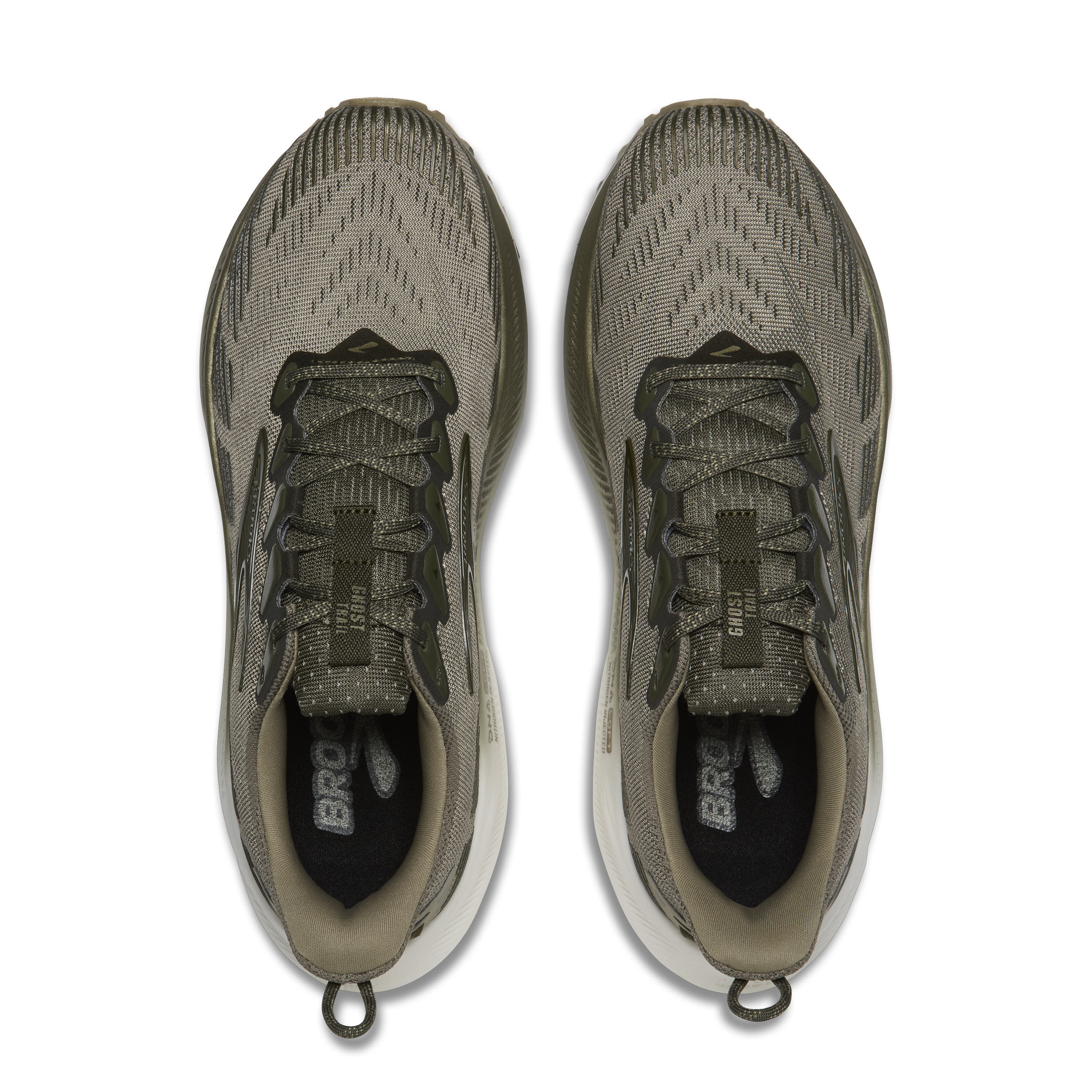 Brooks Ghost Trail Herren Trailrunning Laufschuhe olive/olive/metallic