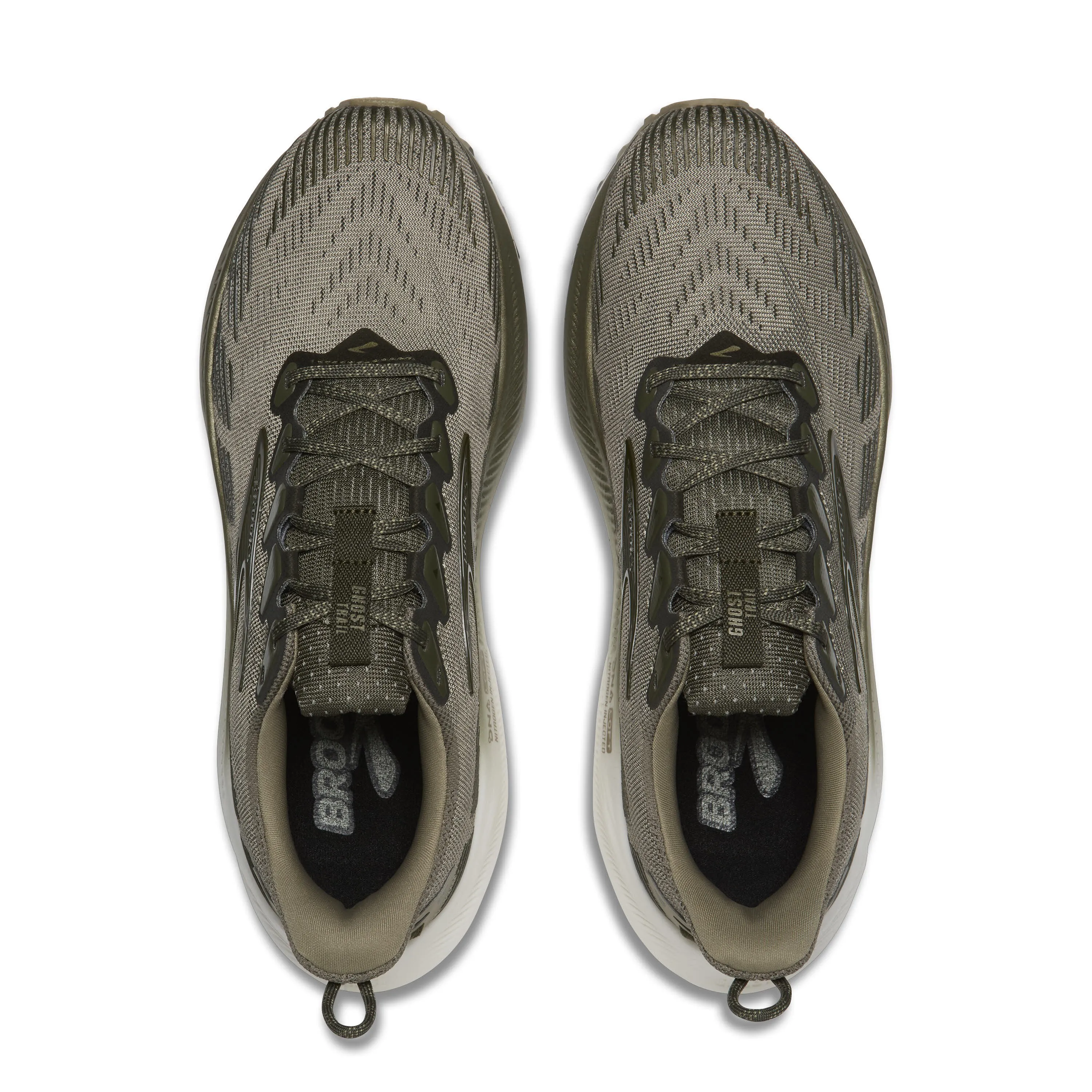 Brooks Ghost Trail Herren Trailrunning Laufschuhe olive/olive/metallic