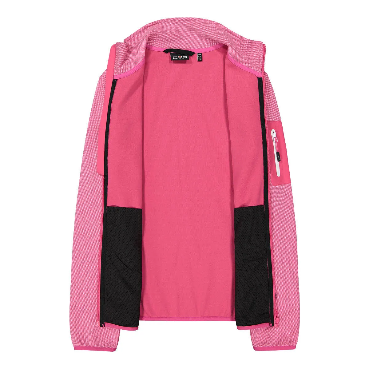 CMP WOMAN JACKET Damen Fleecejacke Outdoorjacke magenta/bianco