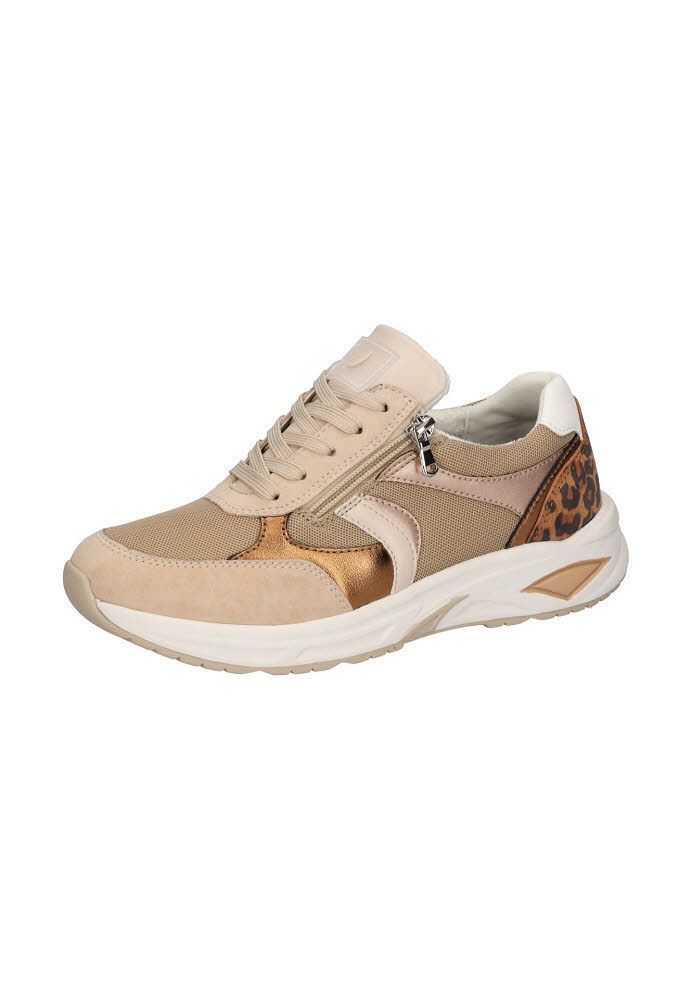 Waldläufer H-Jill Damen Sneaker Low modisch Schnürer braun