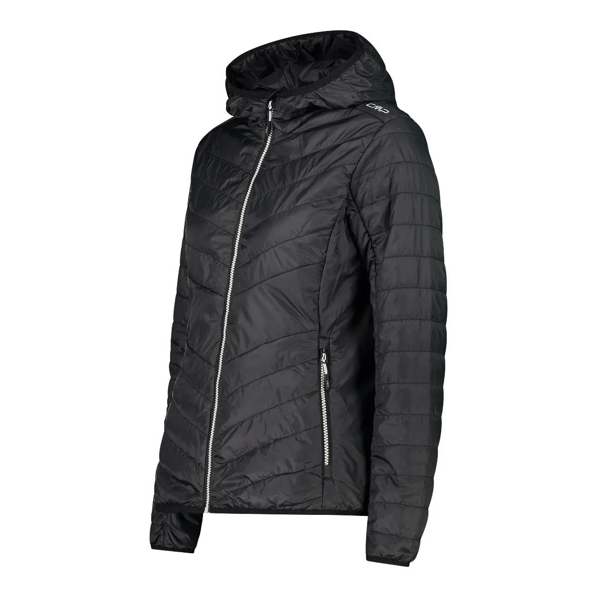 CMP Damen Kapuzenjacke Daunenjacke Isolationsjacke schwarz