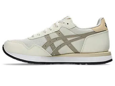 Asics TIGER RUNNER II Damen Sneaker Low sportlich Freizeitschuhe cream/feather grey