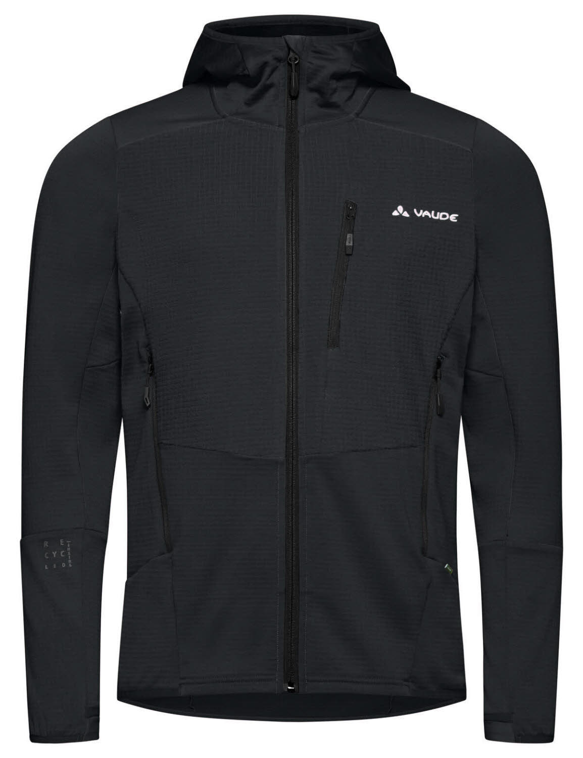 Vaude Monviso Hooded Grid Herren Fleecejacke Outdoorjacke phantom black