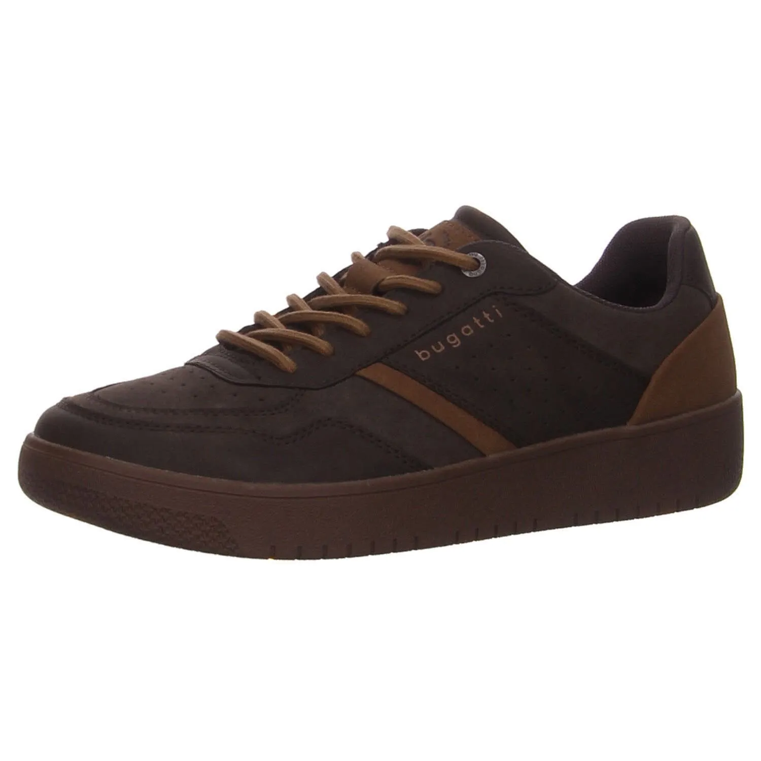 Bugatti Sneaker Schnürrer Freizeitschuh Herren braun
