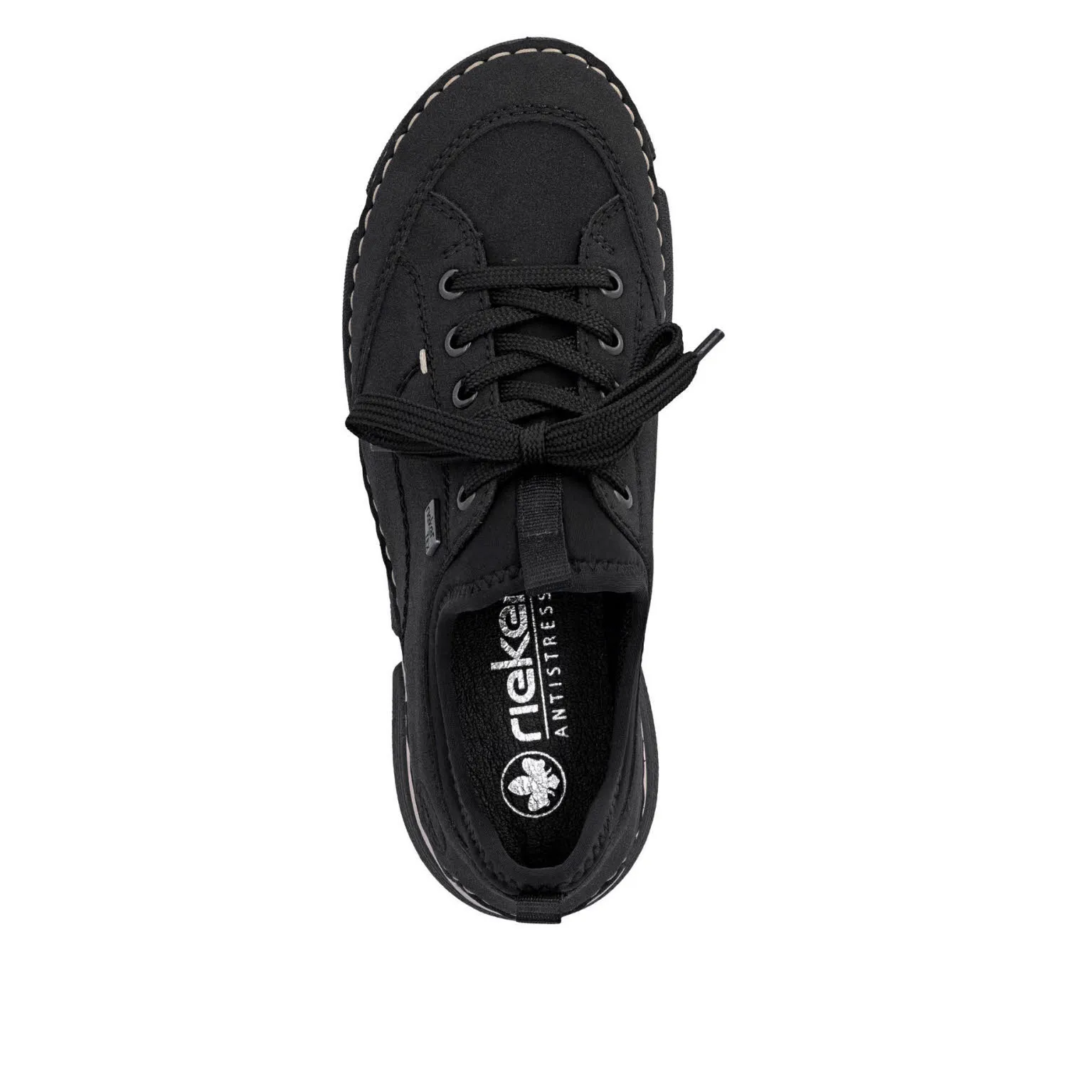 Rieker Damen Slipper Halbschuh schwarz