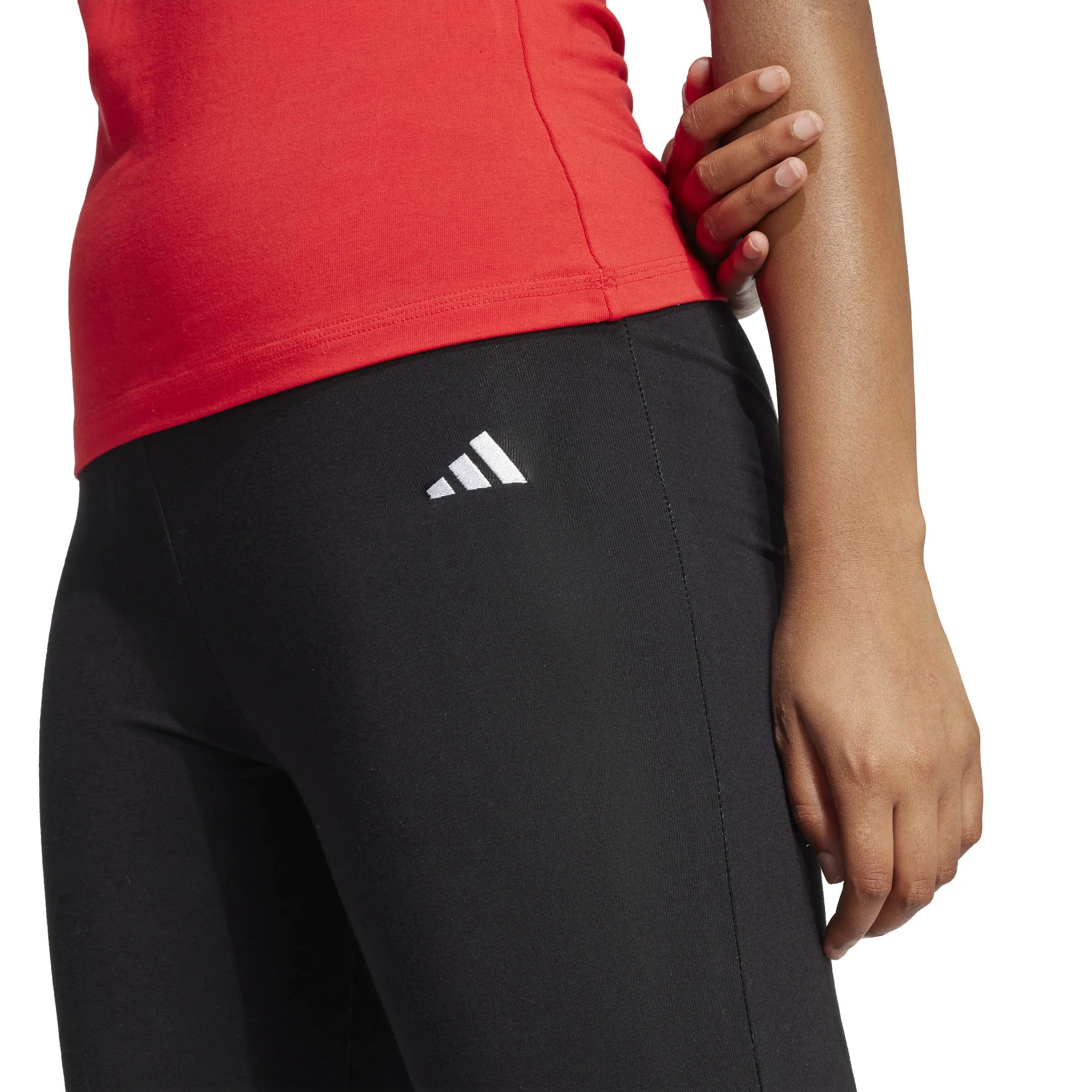 adidas Essentials Small Logo Flared Leggings Damen Freizeitleggings schwarz