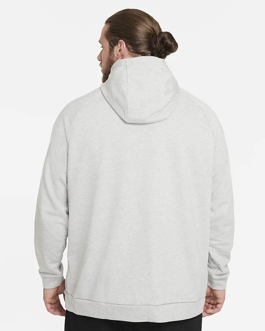 Nike DRI-FIT MEN'S PULLOVER Sportswear Herren Hoodie Kapuzenpullover Grau NEU
