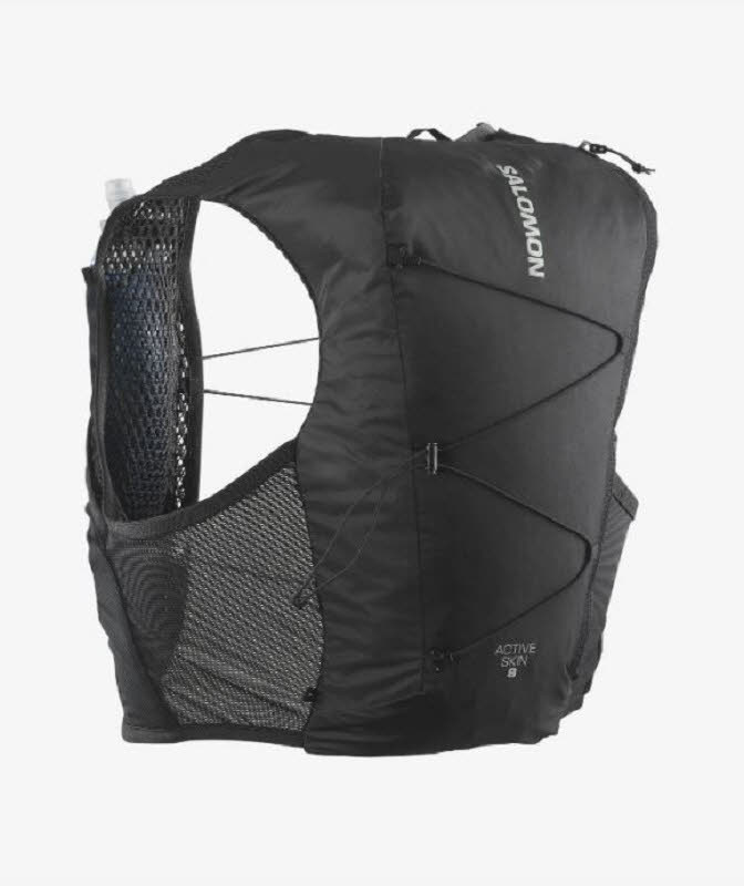 Salomon ACTIVE SKIN 8 Unisex Laufweste Laufrucksack Multifunktionsrucksack black/metal