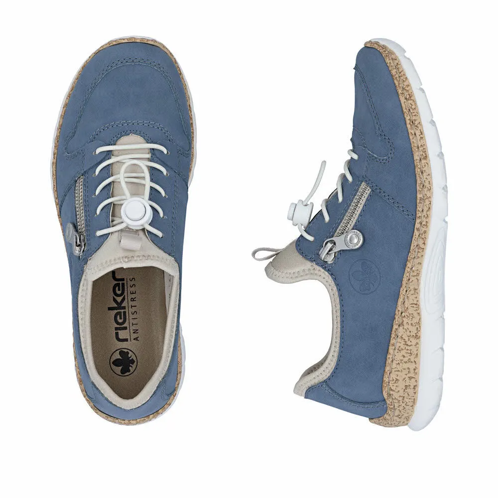 Rieker Damen Slipper blau