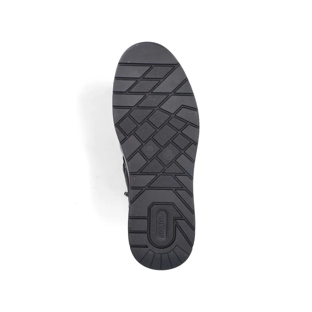 Rieker Schnürstiefel Herren Freizeitstiefel Stiefelette gefüttert schwarz