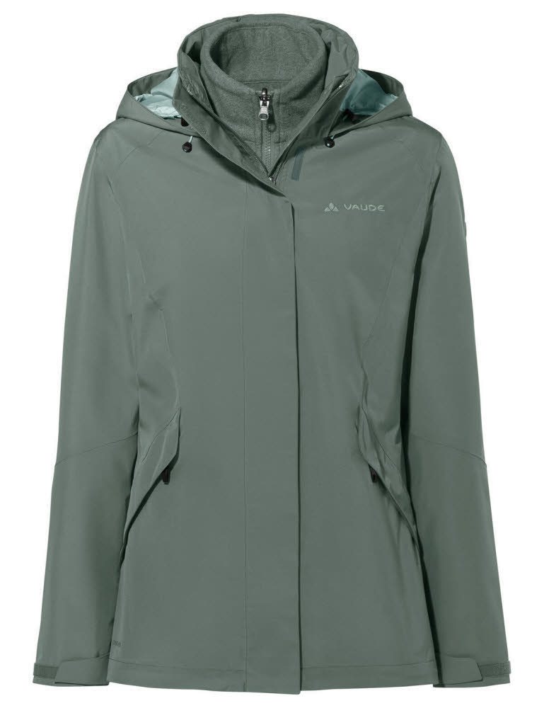 Vaude Rosemoor 3 in 1 Lagenjacke Outdoorjacke wasserdicht Damen grün