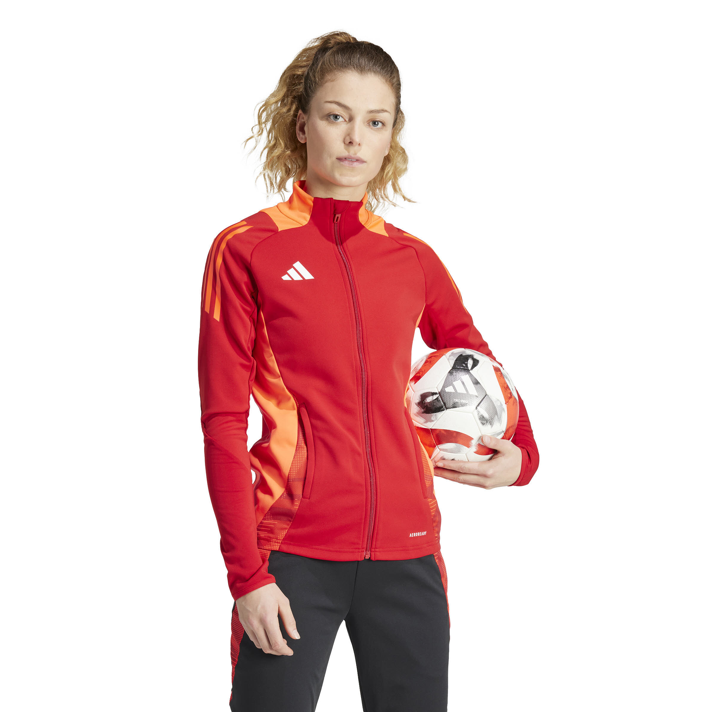 adidas TIRO24 C TRJKTW Damen Trainingsjacke rot