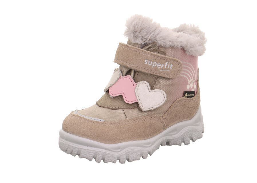 Superfit HUSKY+ Mädchen Kinder Winterschuhe gefüttert beige rosa