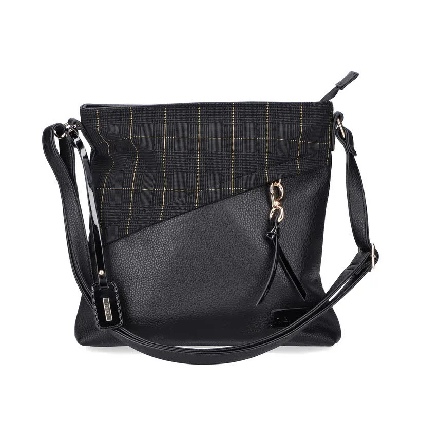 Rieker Umhängetasche Handtasche Damen schwarz