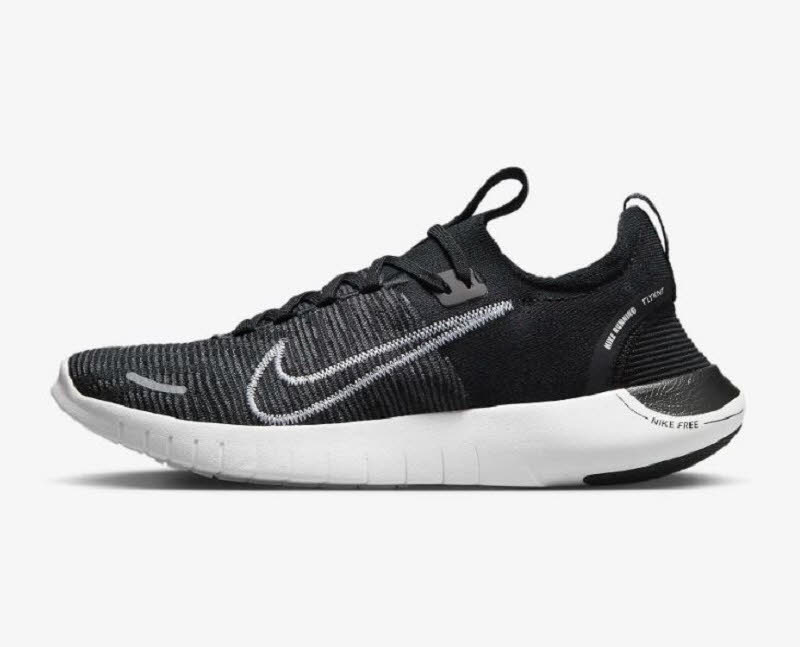 NIKE FREE RUN FLYKNIT Herren Laufschuhe Joggingschuhe schwarz/weiß