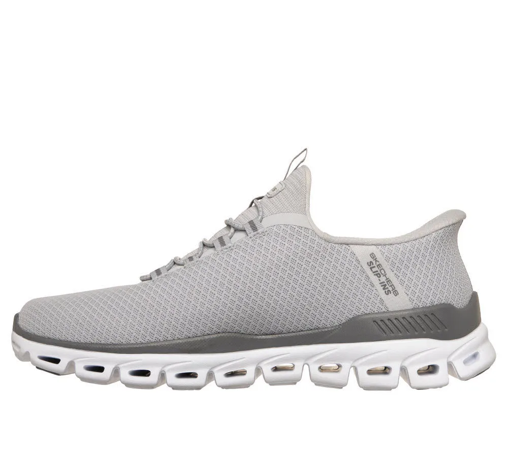 Skechers GLIDE-STEP - NOXUS Herren Slipper Sneaker grau