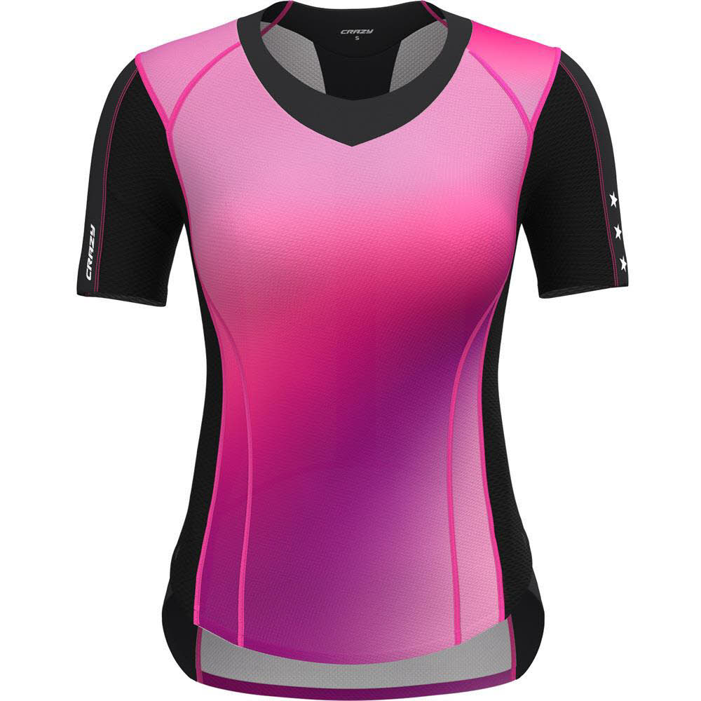 Crazy Idea SHIRT OXYGEN Damen T-Shirt Funktionsshirt pop