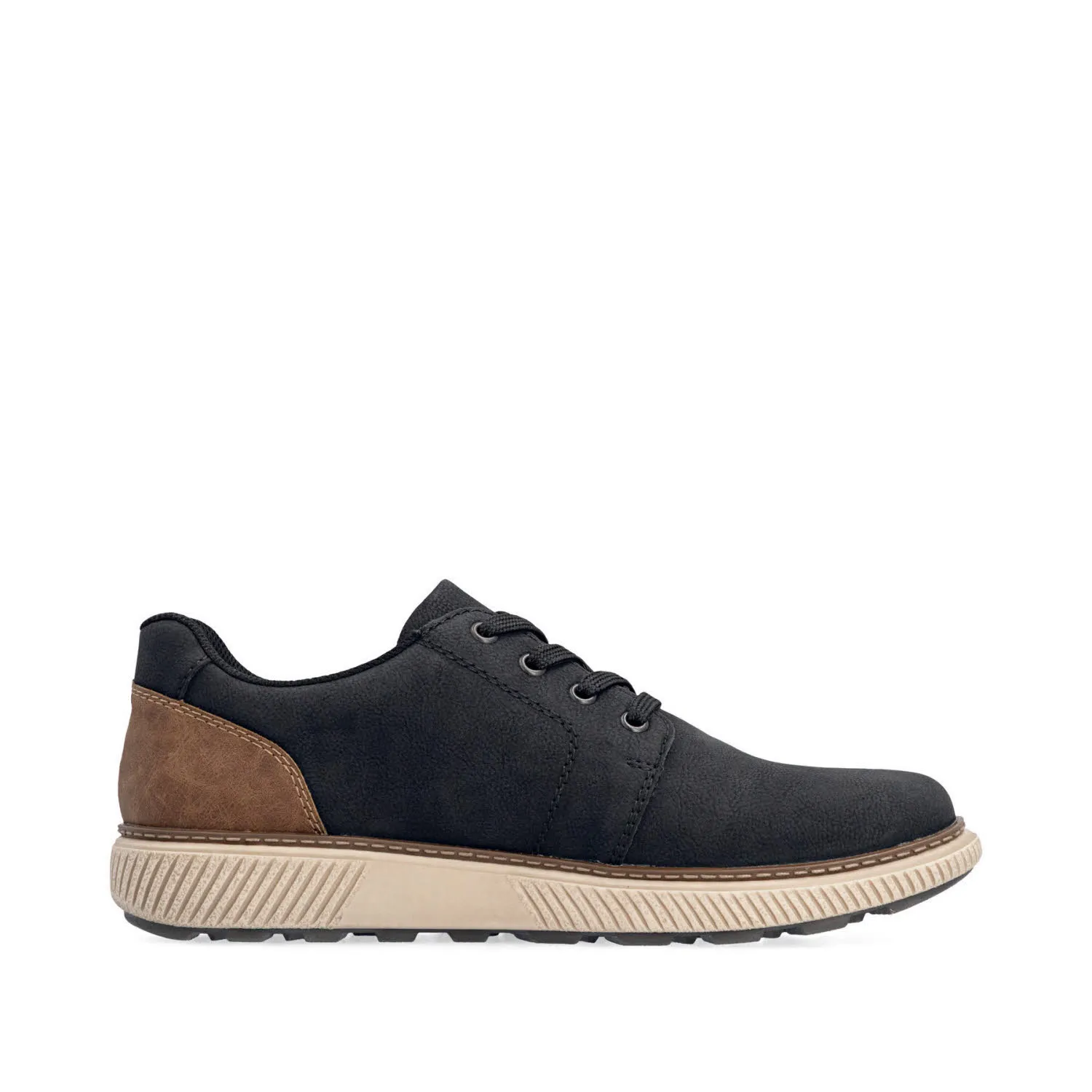 Rieker HWK Herren Halbschuhe Sneaker Modeschuhe schwarz/zimt