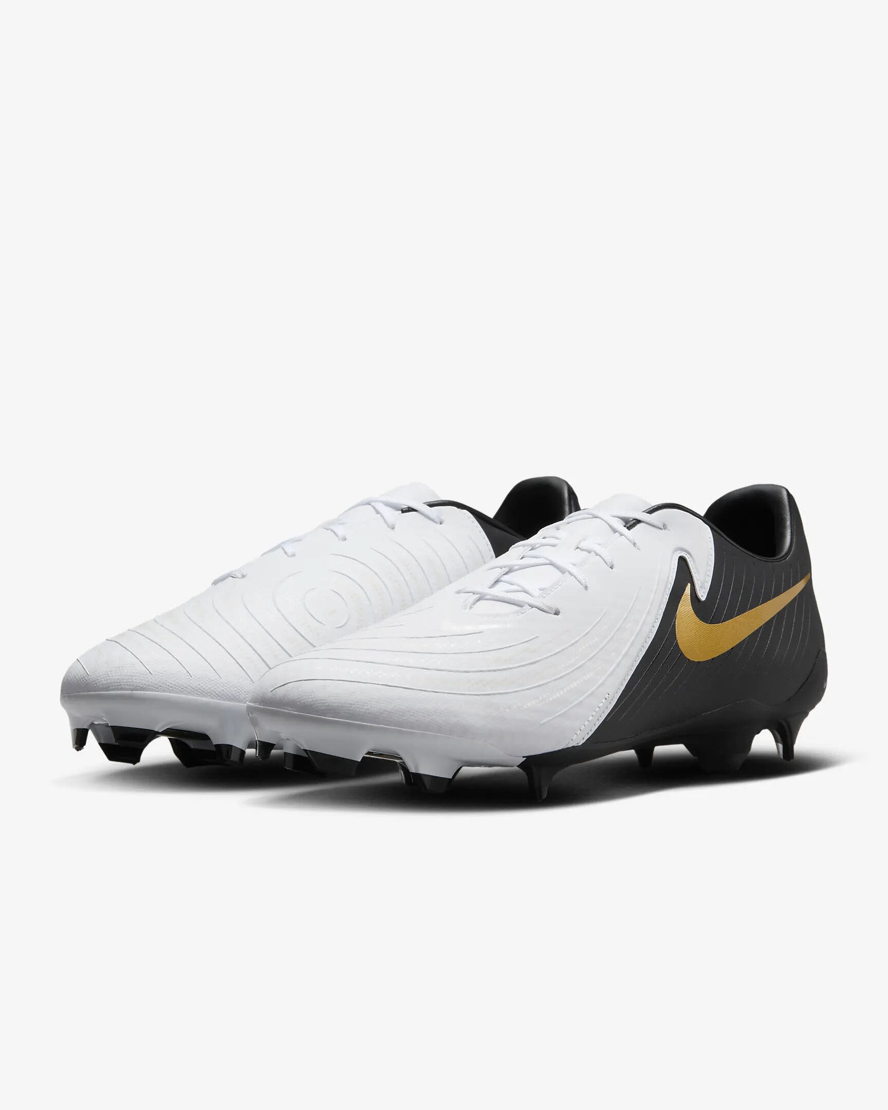 Nike Phantom GX 2 Academy Fußballschuh low-top Rasen Herren weiß schwarz